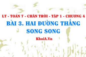 Hai đường thẳng song song: Tiên đề Euclid, Tính chất và Dấu hiệu nhận biết? Toán 7 bài 3 Chương 4 Chân trời Tập 1